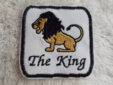 The King Lion 3" Embroidery Iron-on Patch (E17)