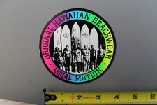 LOCAL MOTION Hawaii Neon Rainbow Surfboards Duke OG 80's Vintage Surfing STICKER