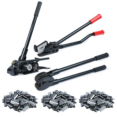 U.S. Solid 3/4'' Steel Strapping Kit Manual Banding Tool