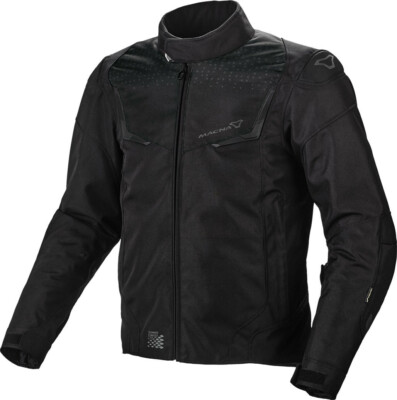 Motorradjacke Touring Sportlich Macna Durago Schwarz Wasserdicht