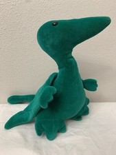 Vintage 1980s Manhattan Toy Pterodactyl Plush Stuffed Animal Dinosaur Green 11