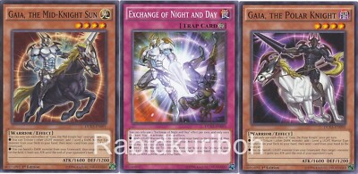 Yugioh Gaia, the Polar Knight + Mid-Knight Sun + Exchange of Night