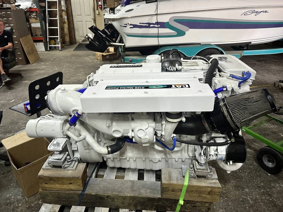 Двигатель 2001 MARINE Cat CATERPILLAR 3126 350 л.с. 1k часов как новый - Изображение 4 из 4