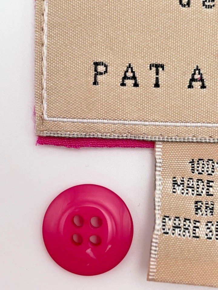 Pat Argenti Repuesto Redondo 4 Agujeros Botón Plano Rosa Lote Mixto Juego de 6 Foto 4 de 4