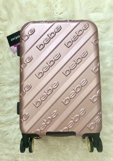 bebe suitcase black and gold
