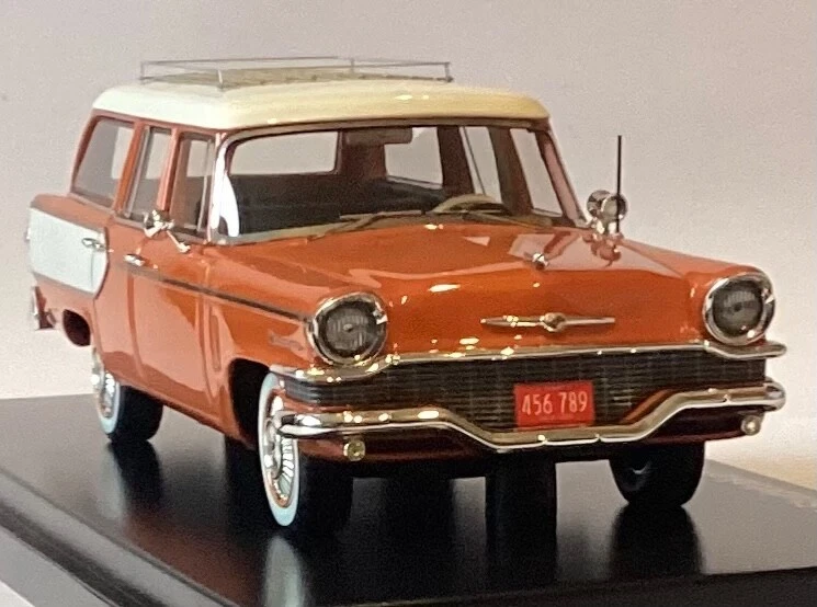 Esval Models 1957 Studebaker President Broadmoor Station Wagon. Orange/White. - Image 2 of 4
