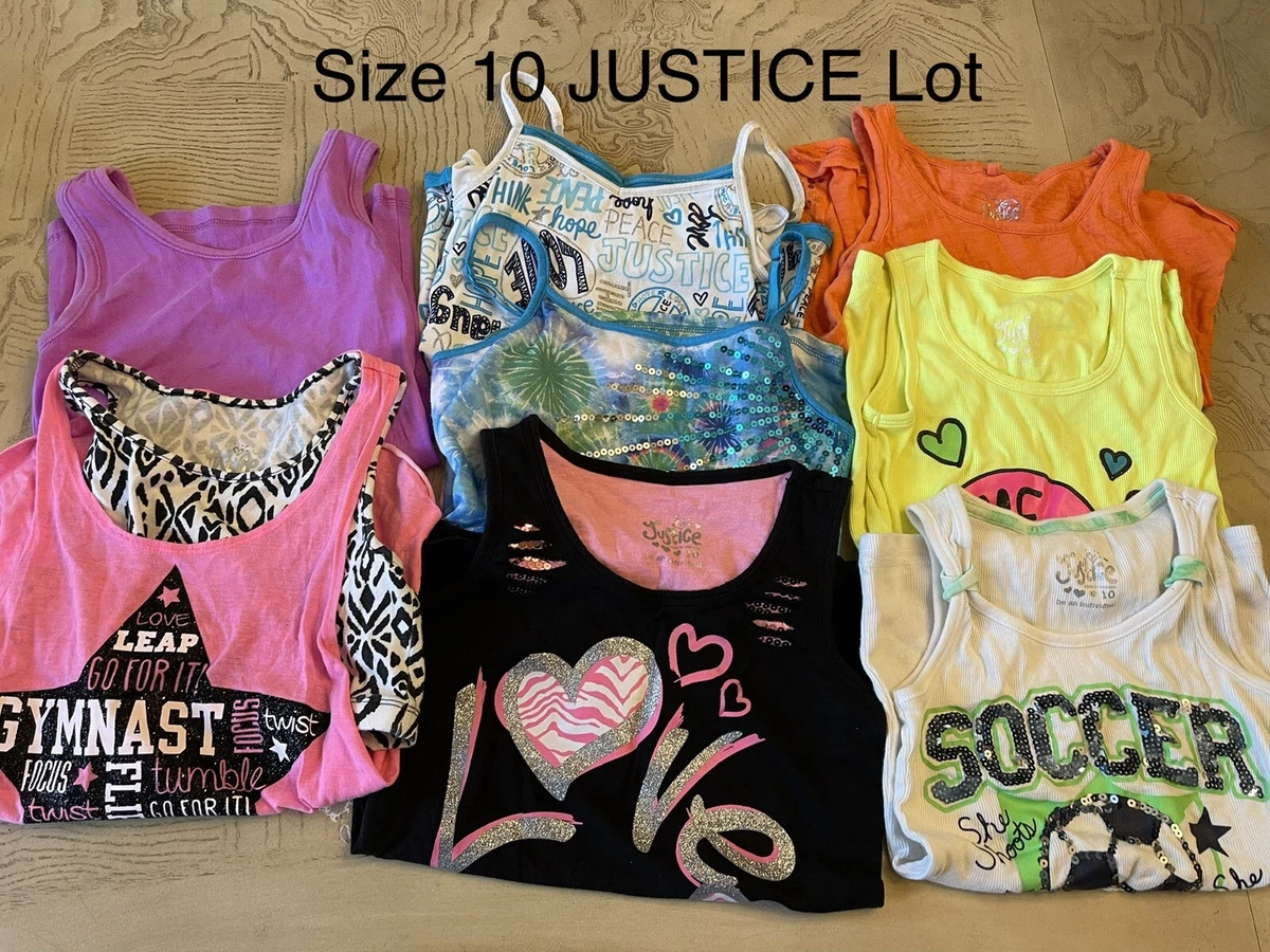 Girls JUSTICE Clothing Lot Sz 10 Spring Summer NICE 27 Items!