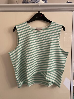 Brand New Marks & Spencer Limited Collection Green Mix Top Size 16