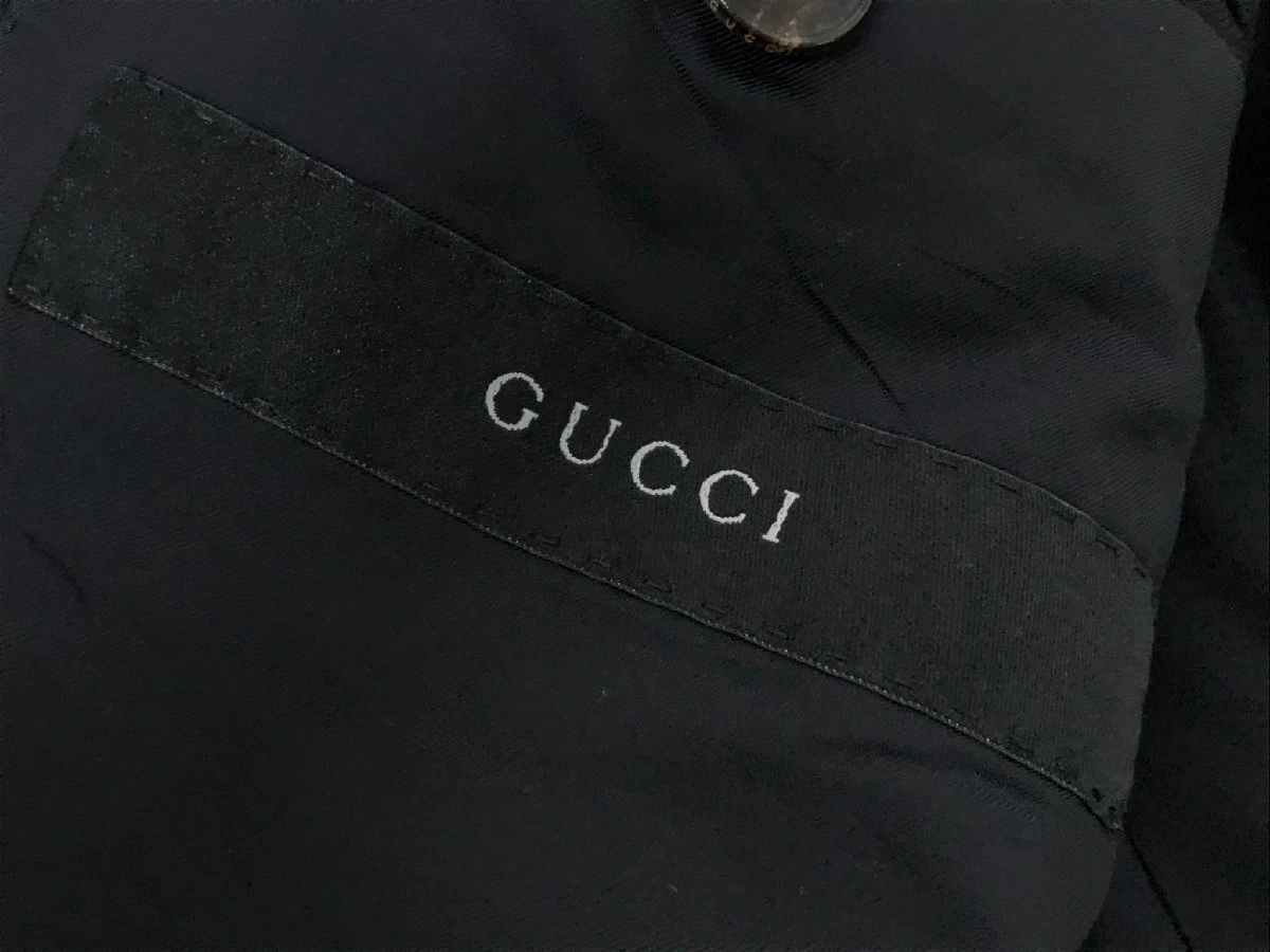 [GUCCI] Tuta d'epoca Tom Ford (uomo) 46 DROP7R modello a righe navy 46