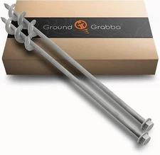 GROUNDGRABBA Screw in Tent Stake Ground Anchor 2X GroundGrabba Pro II