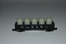 N Scale Atlas Norfolk & Western 40' Gondola with Tank Load 248135 C13600