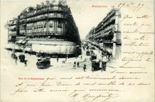 Old postcard Marseille Rue de la Republique (66799)
