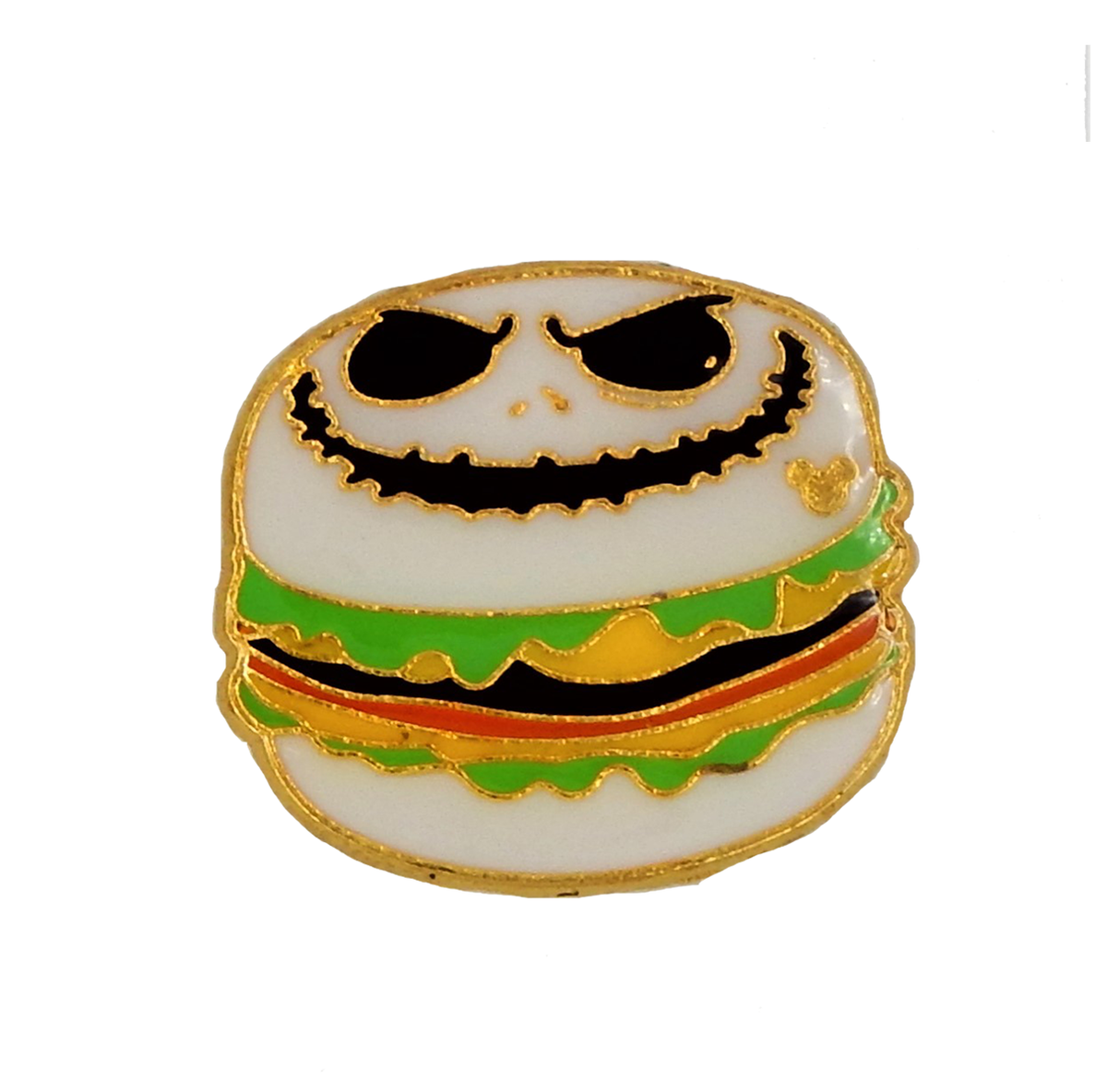 Nightmare Before Christmas Jack Skellington Hamburger Disney Park Pin Food  New