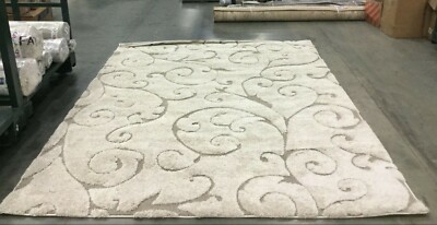 CREAM / BEIGE 8' X 10' Back Stain Rug, Reduced Price 1172634588 SG455-1113-8