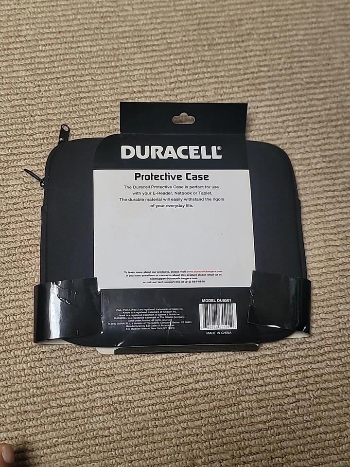 Duracell Protective Case for iPad, iPad 2, iPad 3, Small Pistol Switch Store B7 - Image 2 of 2
