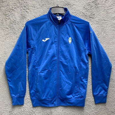 Joma Full Zip Track Jacket Mens Medium Blue Soccer Futbol