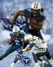 Tennessee Titans Lithograph print of  Derrick Henry