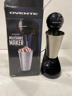 Ovente Milkshake Maker 2 Speed with Stainless Steel Mixing Cup Black MS2070B