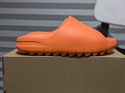 orange yeezy slides size 6