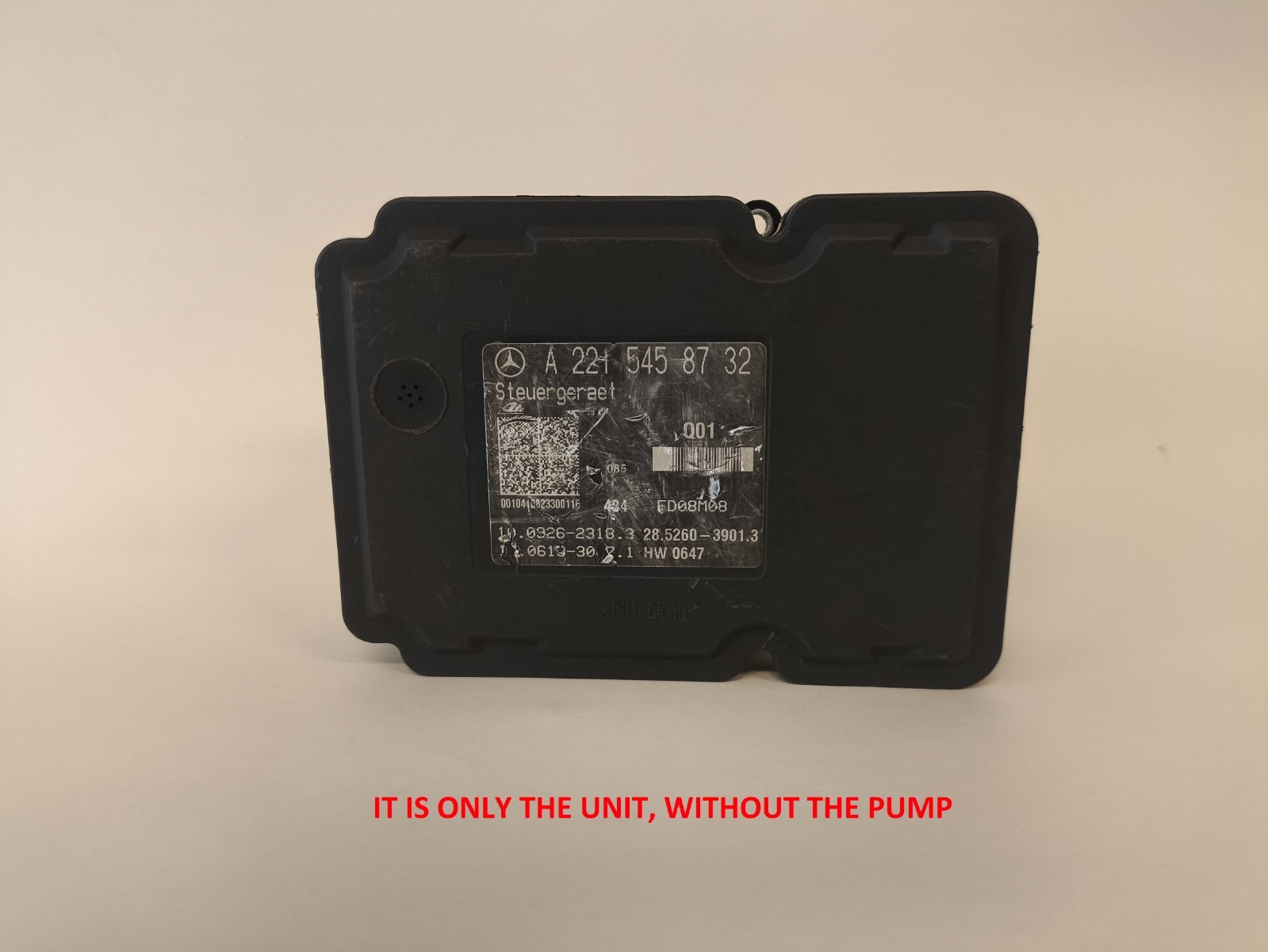 07-09 MERCEDES W221 S550 CL550 ABS ANTILOCK BRAKE CONTROL MODULE A2215458732 OEM