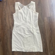 Esley White Bodycon Dress Sleeveless Party Cocktail Mini Women's L