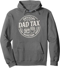Dad Tax, Funny Papa Daddy Fathers Day Design Fun Unisex Hooded Sweatshirt