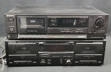 SONY TC-FX110 STEREO CASSETTE DECK  KENWWOD KX-W893 DUAL DECK CASSETTE RECORDER