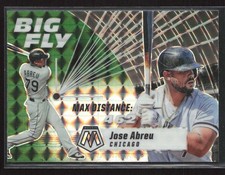 Jose Abreu 2021 Panini Mosaic #BF2 Big Fly Mosaic Green Chicago White Sox
