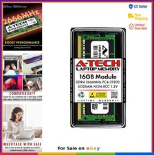 16GB DDR4 RAM 2666MHz SODIMM Laptop Memory PC4-21300 Non-ECC CL19 260-Pin