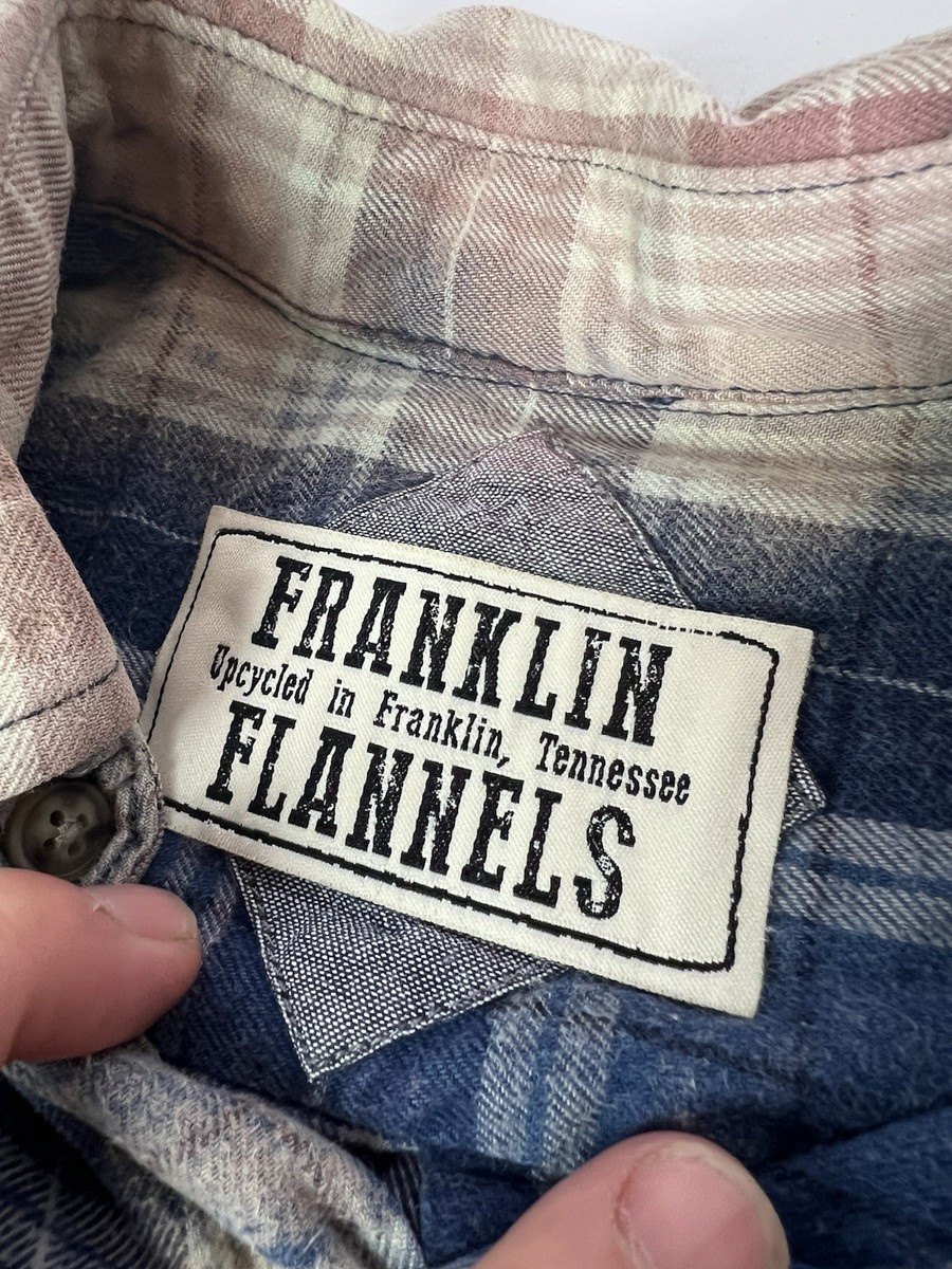 Franklin Flannels Up Cycled Flannel Button Down Shirt Size S View 3