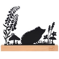 Unus® Igel Silhouette Herbstdeko Aufsteller Aus Metall
