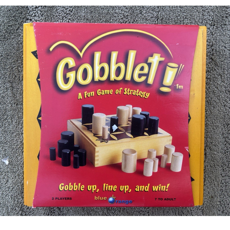 Blue Orange Games Gobblet Strategy Board Game 2 Players Ages 7+ Complete