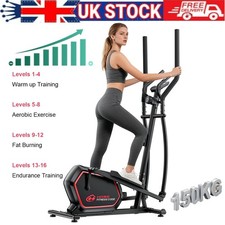 Image of Elliptical Cross Trainer Elliptical Machine 16-Level Magnetic Resistance Fitness