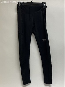 The North Face Women's Black FlashDry Running Leggings Tights Zipper Pocket XS
