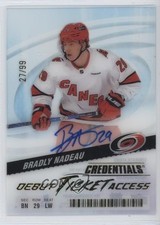 2024-25 Credentials Acetate Debut Ticket Access 27/99 Bradly Nadeau Auto 0u20