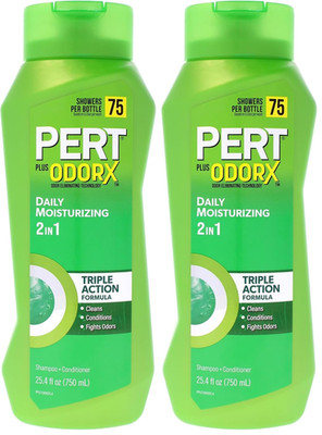 Pert plus Shampoo & Conditioner, 25.4 Fl Oz | 2-In-1 Formula | Classic Clean | P