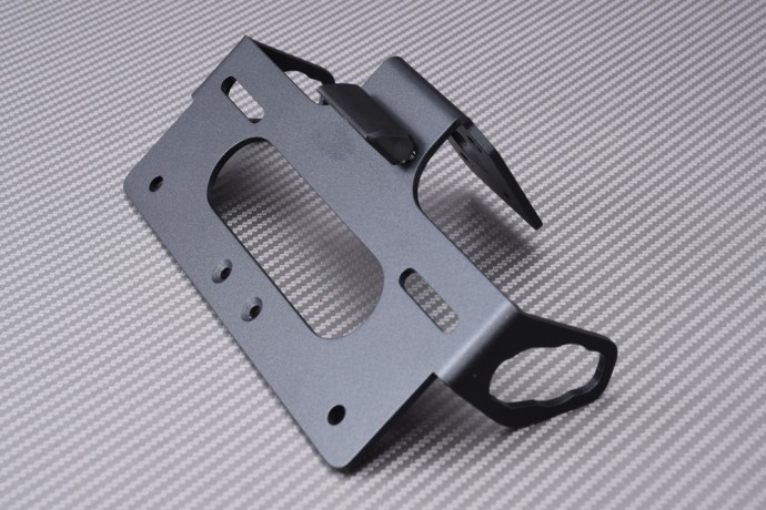 Support de plaque Kawasaki ZX-4R inclinable avec éclairage LED intégré