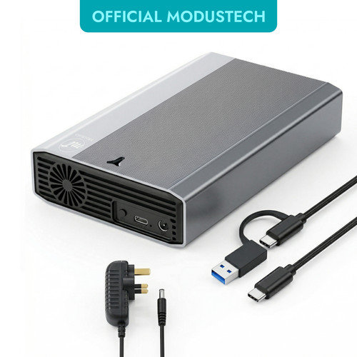 ModusTech Vault Alloy Desktop External Hard Drive USB-C 4TB, 6TB PC Mac Backup
