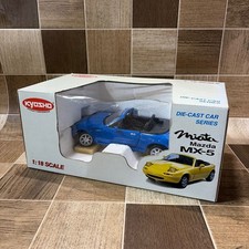 Kyosho Mazda MX-5 1:18 Diecast Car Miniature Used, Box Damage