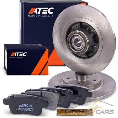 ATEC BREMSSCHEIBEN Ø275+RADLAGER+BELÄGE HINTEN FÜR MERCEDES CITAN RENAULT KANGOO