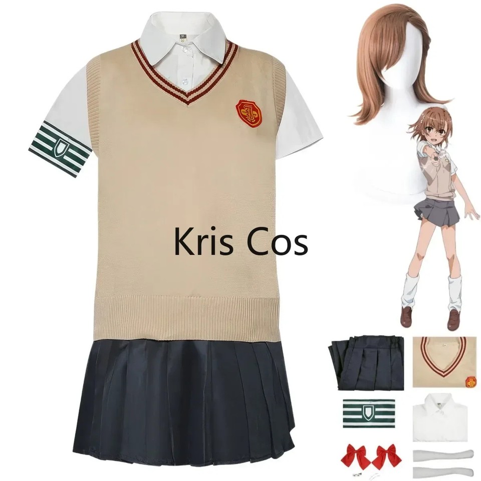 Disfraz de Cosplay Anime Certain Scientific Railgun Misaka Mikoto A Certain Magical