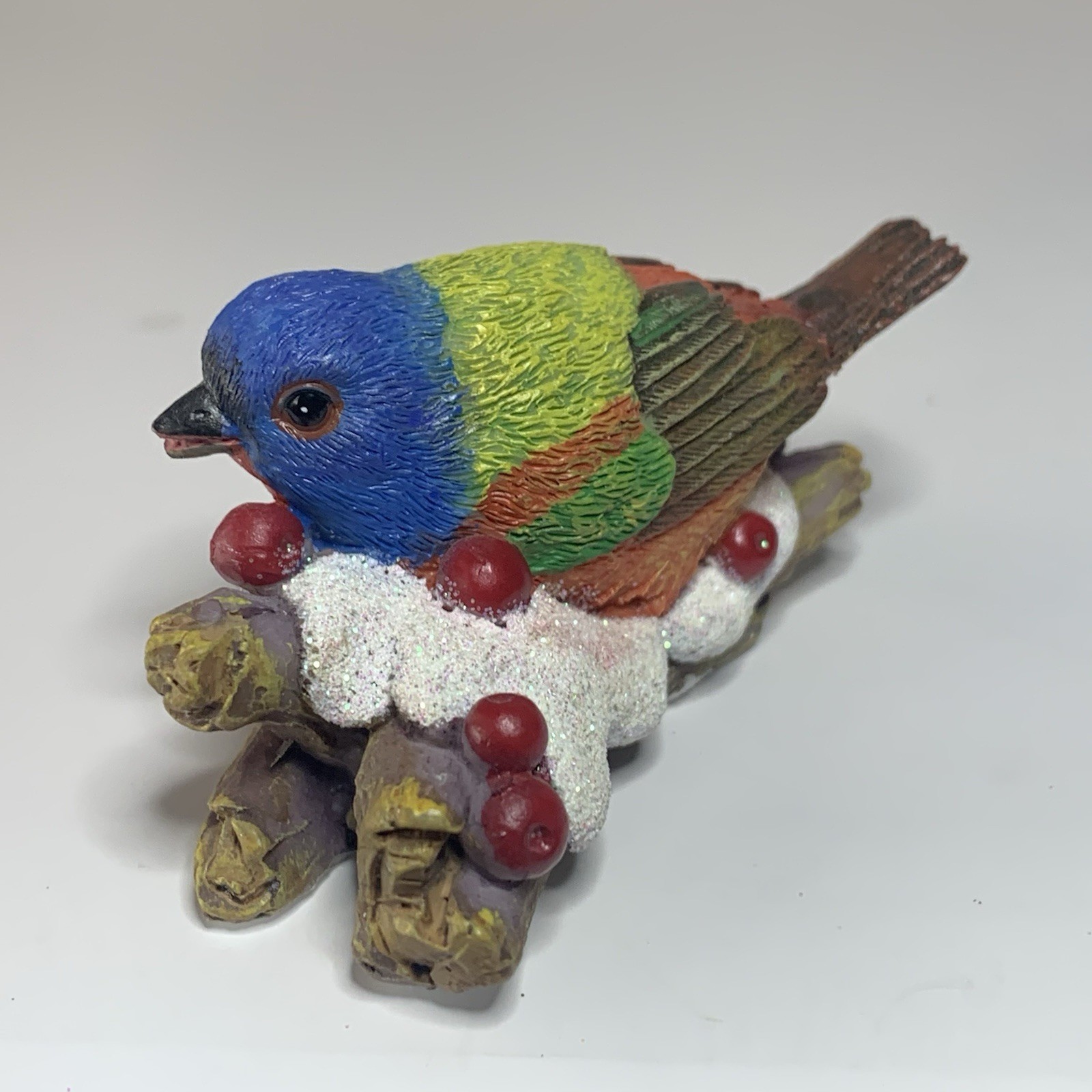 Bradford Exchange Painted Bunting Holiday Tweets Songbird Leaves 2011