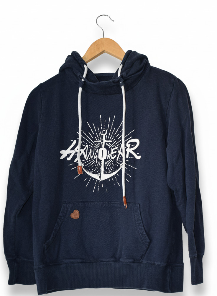Hangowear Navy Anchor Hoodie | Size L | Excellent Condition image 5