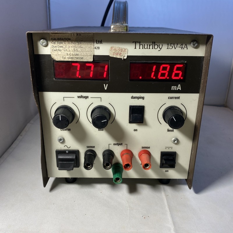 Thurlby 15V-4A | RS Components | bench power supply.