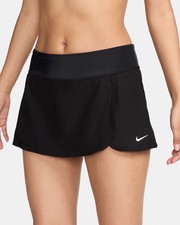 Nike Swim Effortless Essential Women's Boardskirt Shorts XL Black NESS9201-001