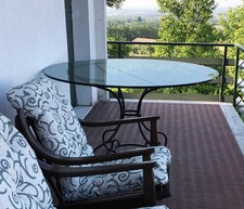 Tavolo in ferro battuto e cristallo - NUOVO PREZZO RIBASSATO