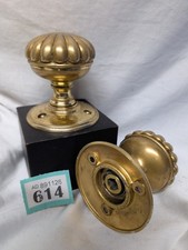 Lovely Pair Of Vintage Brass Regency Style Door knobs