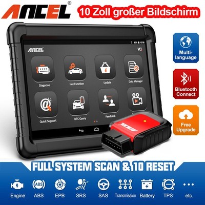 2026 Ancel X6 OBD2 Diagnosegerät Alle System SAS EPB TPMS Öl Reset Aktiver Test