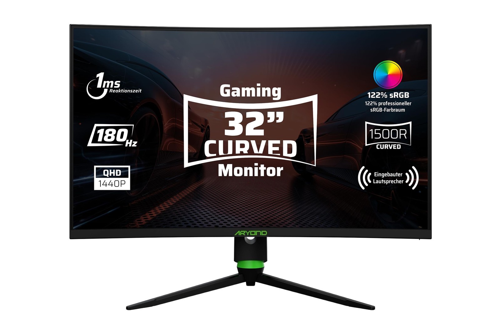 Écran de jeu incurvé 180Hz A32 V2 32 pouces pour une fluidité absolue