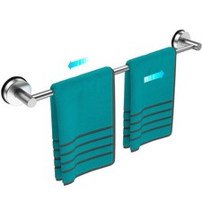 Toallero de pared para ba o, ajustable de 37 a 61 cm 14,6 a 24 pulgadas 